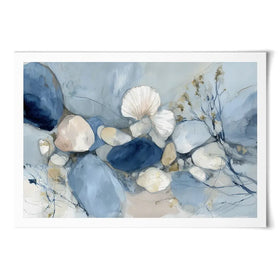 Pebble Tide Botanical Art Print Pebble Tide Botanical Art Print wall art product Chromatic Storm Studio
