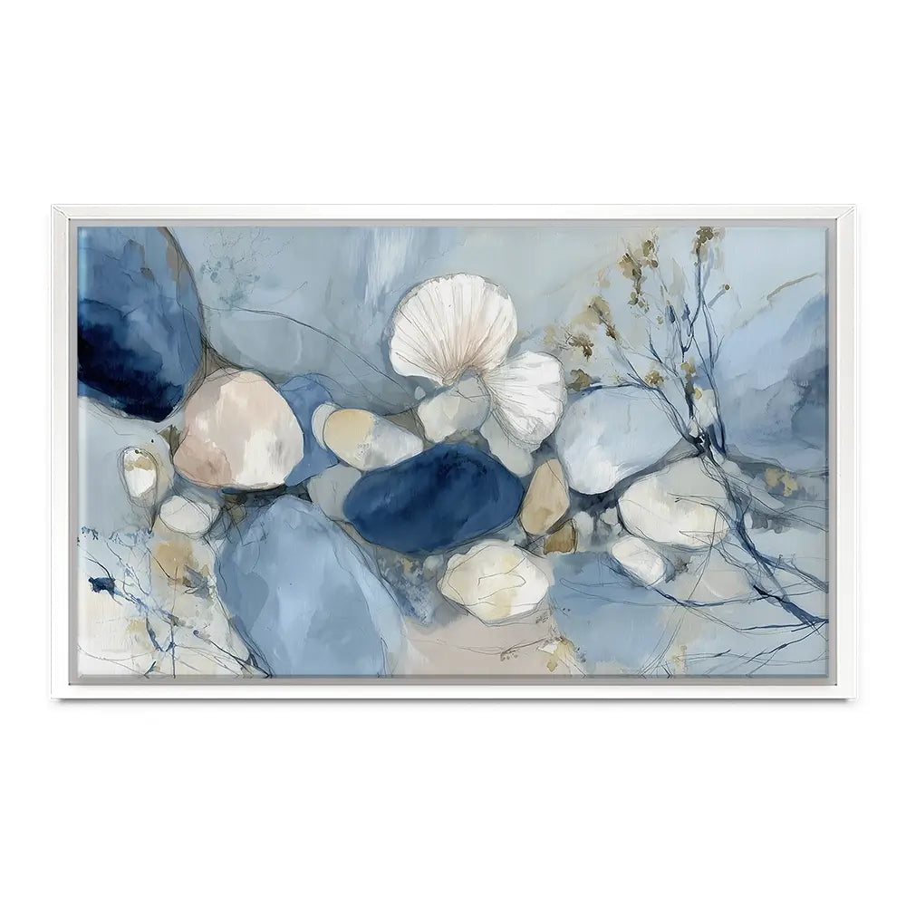 Pebble Tide Botanical Canvas Print Pebble Tide Botanical Canvas Print wall art product Chromatic Storm Studio