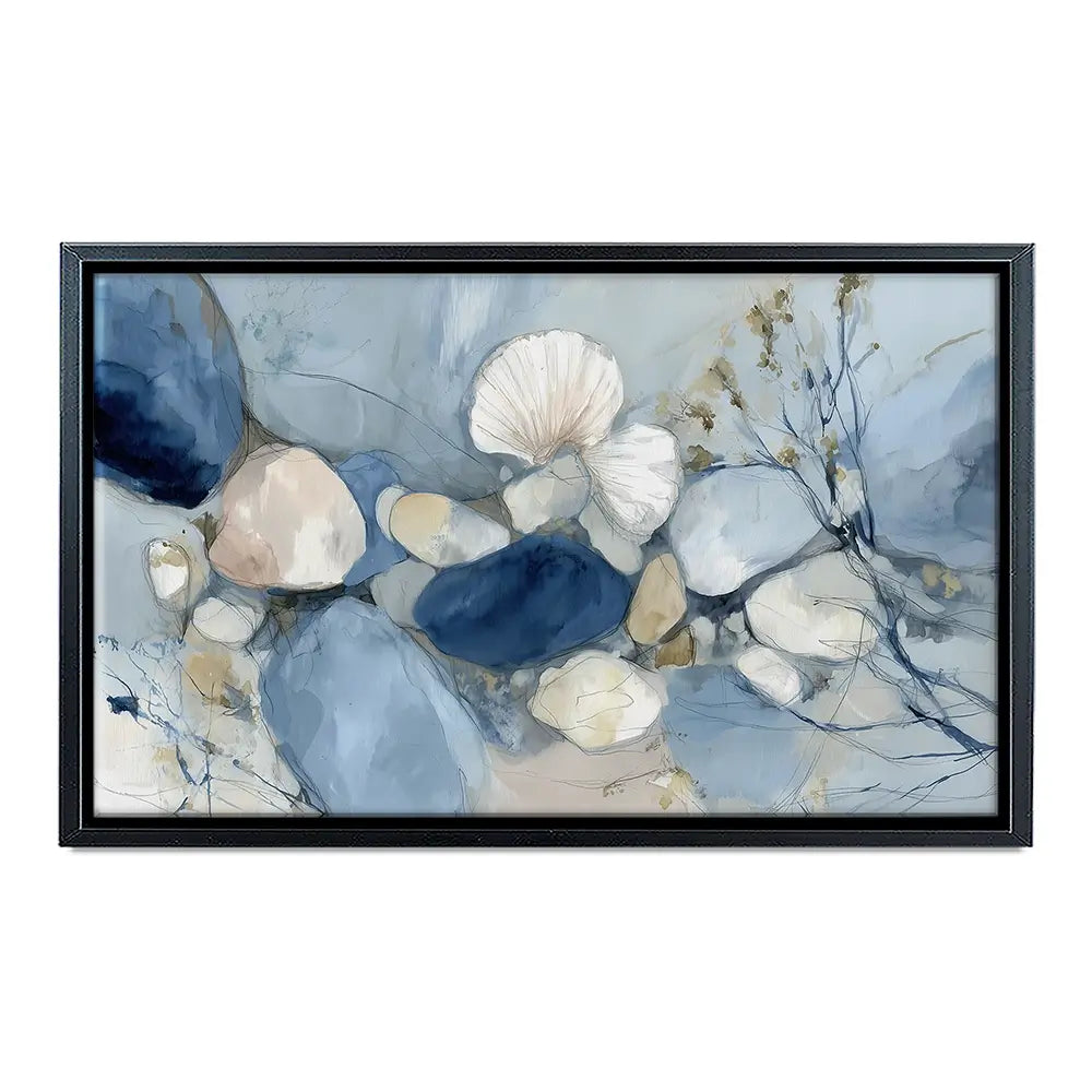 Pebble Tide Botanical Canvas Print Pebble Tide Botanical Canvas Print wall art product Chromatic Storm Studio