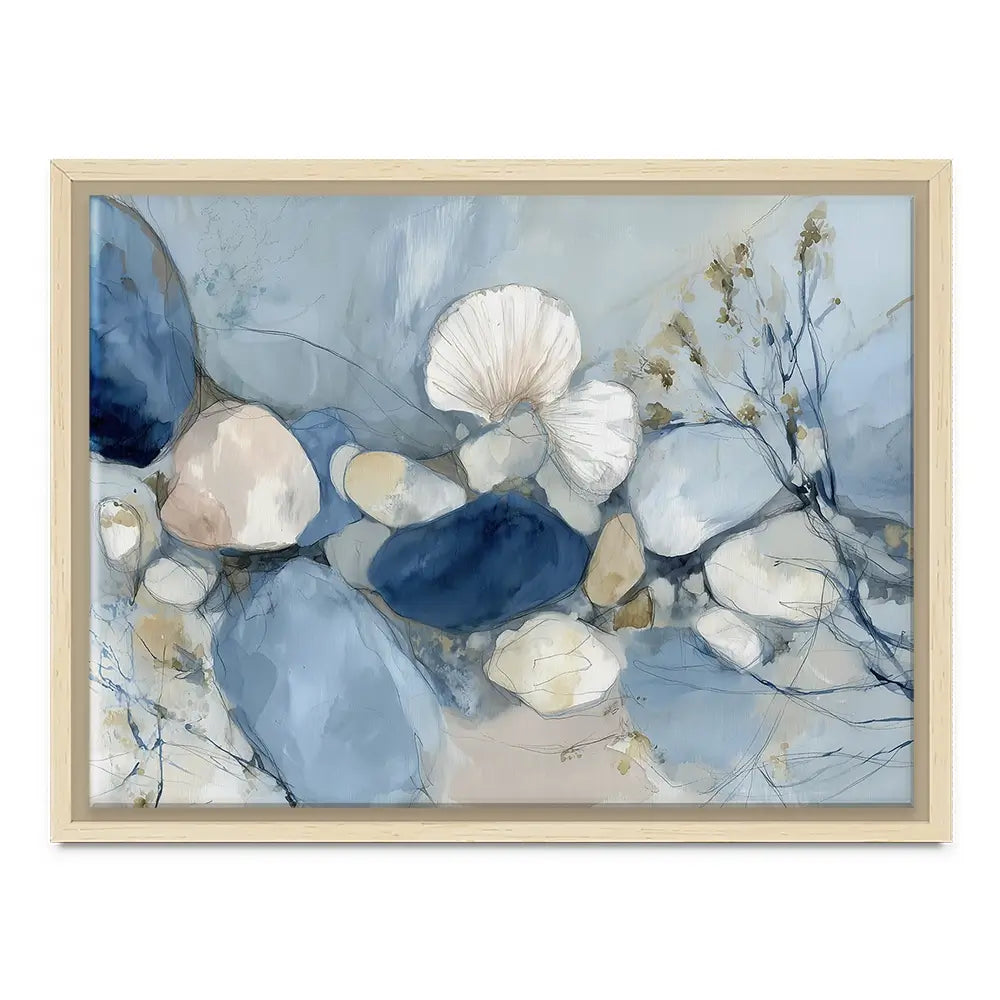 Pebble Tide Botanical Canvas Print Pebble Tide Botanical Canvas Print wall art product Chromatic Storm Studio