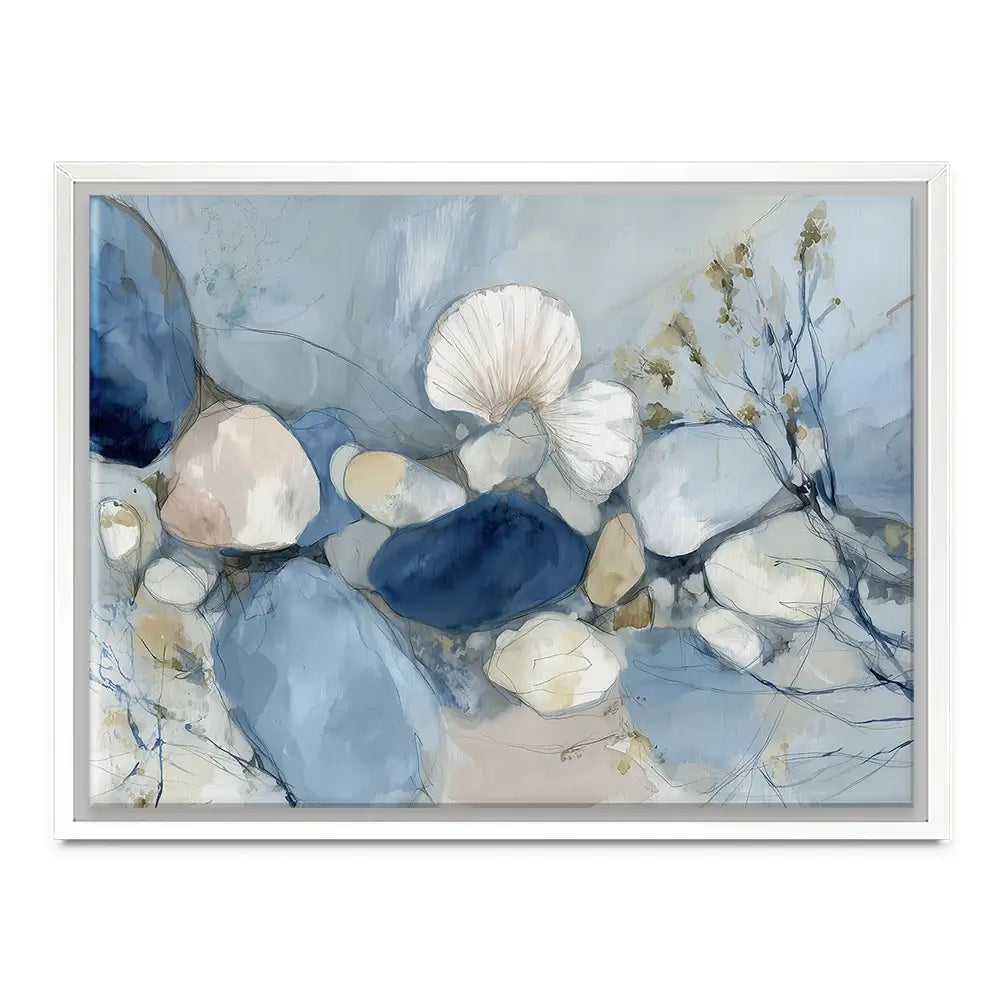 Pebble Tide Botanical Canvas Print Pebble Tide Botanical Canvas Print wall art product Chromatic Storm Studio