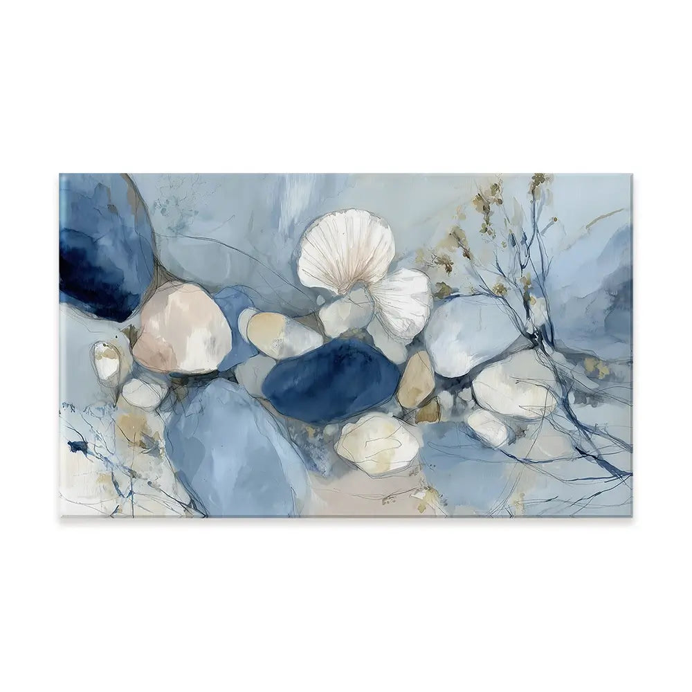 Pebble Tide Botanical Canvas Print Pebble Tide Botanical Canvas Print wall art product Chromatic Storm Studio