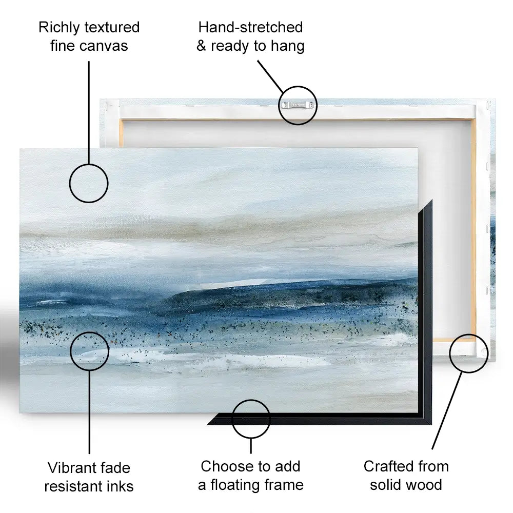 Pebbled Beach Canvas Print Pebbled Beach Canvas Print wall art product Carol Robinson