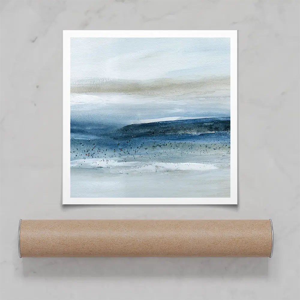 Pebbled Beach Square Art Print Pebbled Beach Square Art Print wall art product Carol Robinson