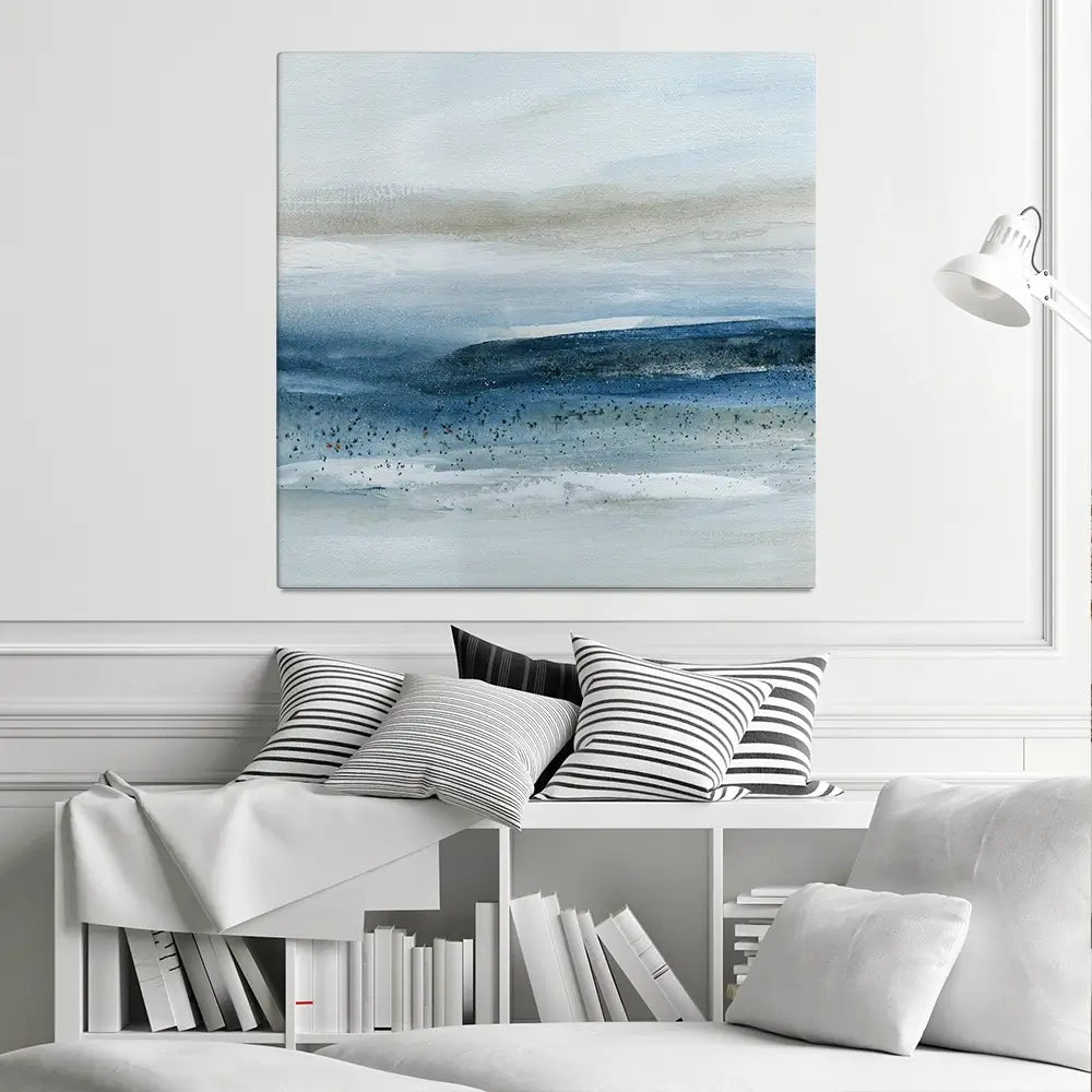 Pebbled Beach Square Canvas Print Pebbled Beach Square Canvas Print wall art product Carol Robinson