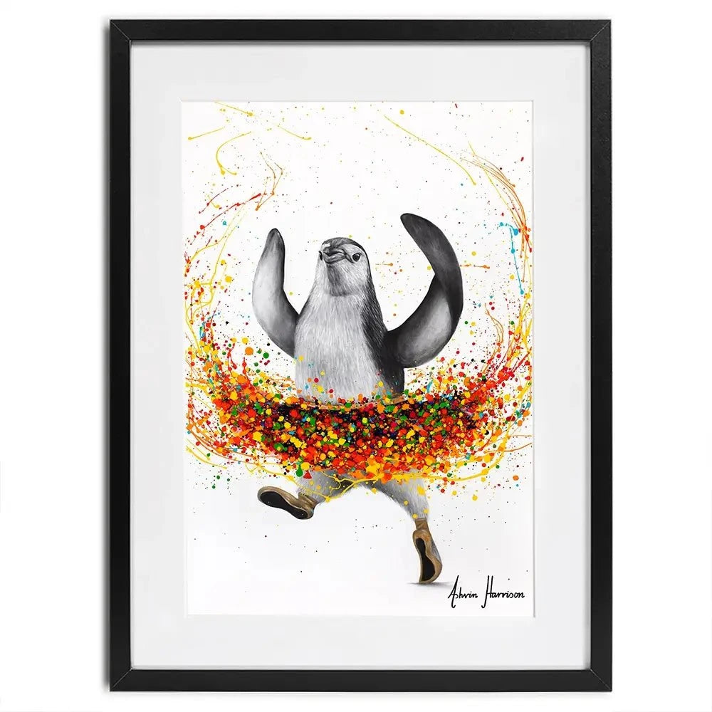 Penguin Ballet Framed Art Print Penguin Ballet Framed Art Print wall art product Ashvin Harrison