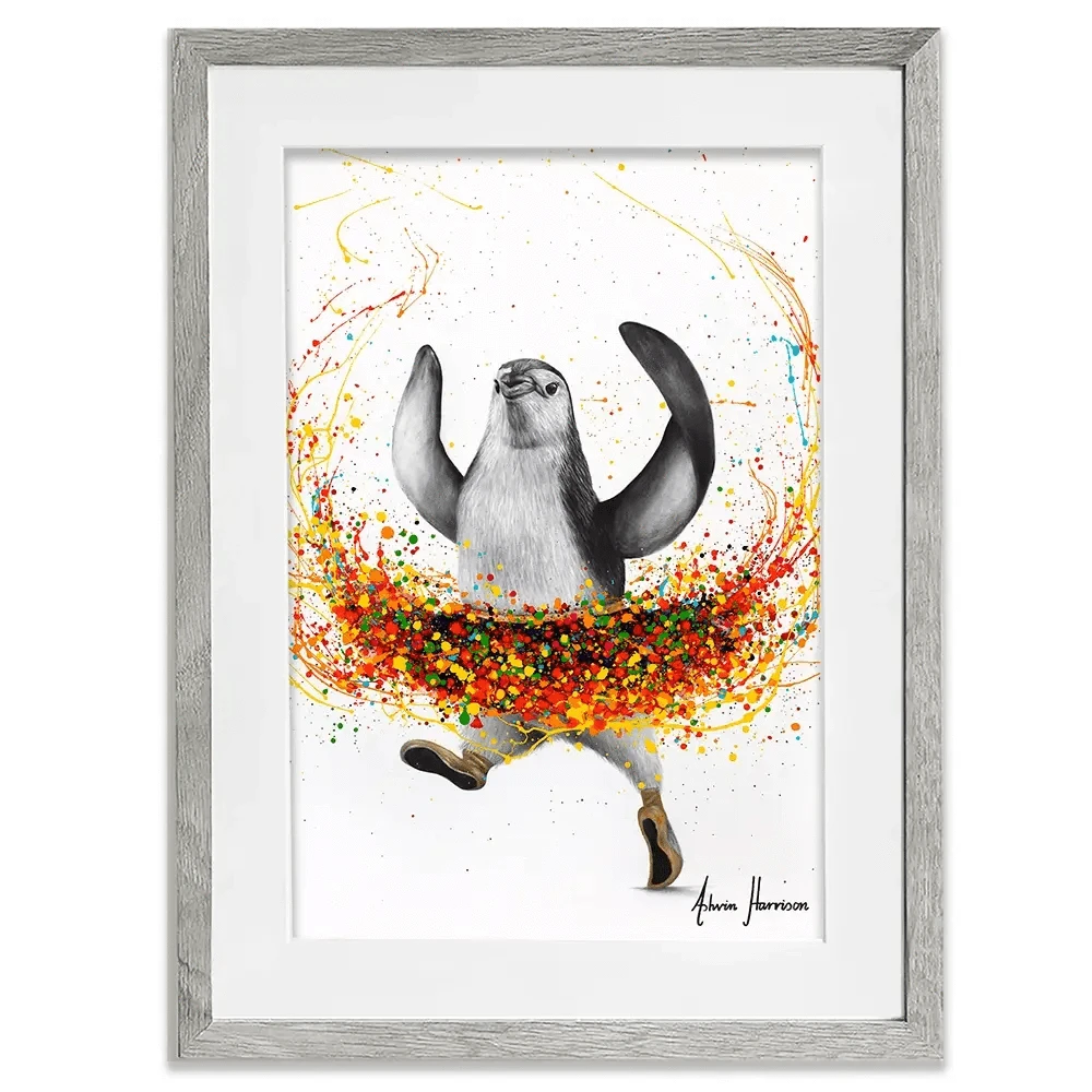 Penguin Ballet Framed Art Print Penguin Ballet Framed Art Print wall art product Ashvin Harrison