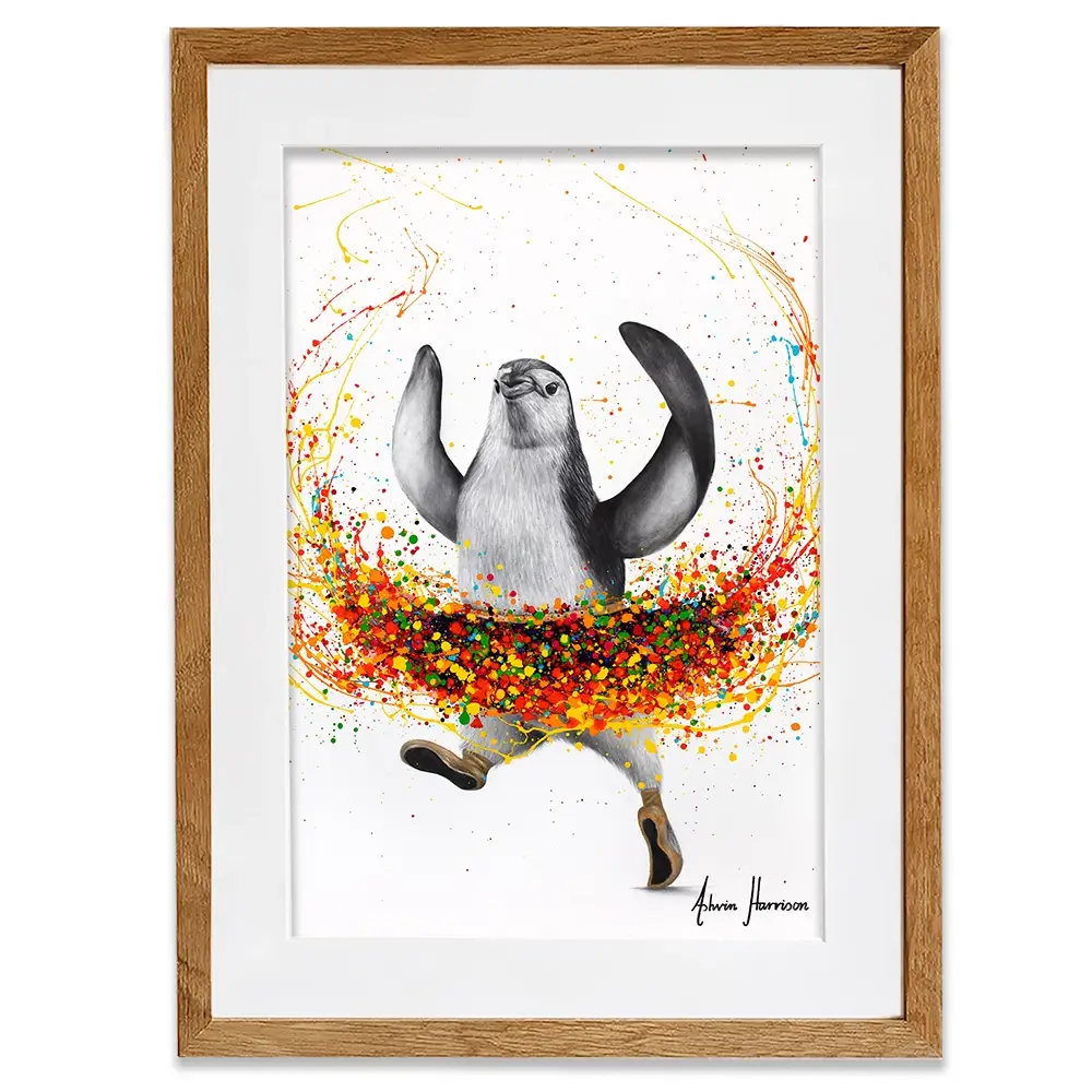 Penguin Ballet Framed Art Print Penguin Ballet Framed Art Print wall art product Ashvin Harrison