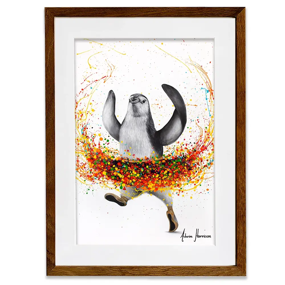 Penguin Ballet Framed Art Print Penguin Ballet Framed Art Print wall art product Ashvin Harrison
