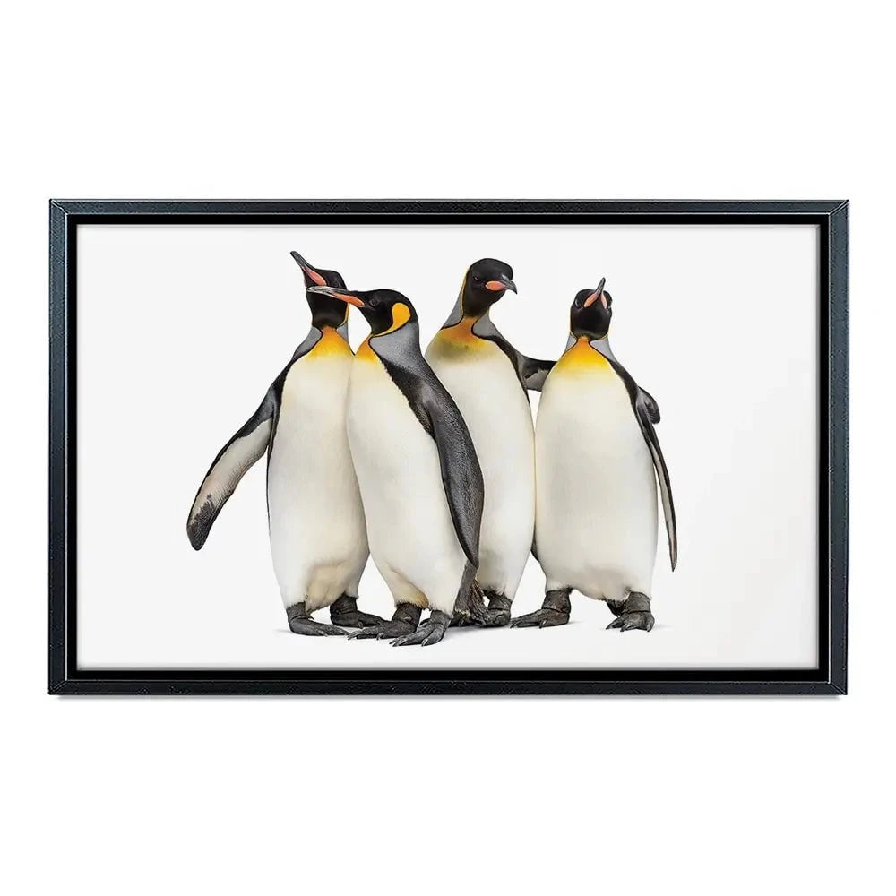 Penguin Gang Canvas Print Penguin Gang Canvas Print wall art product Eric Isselee / Shutterstock