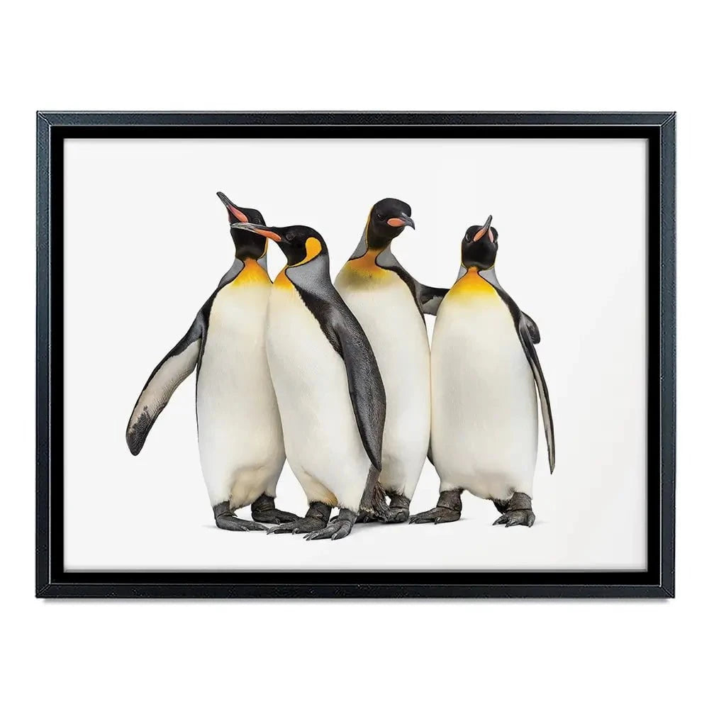 Penguin Gang Canvas Print Penguin Gang Canvas Print wall art product Eric Isselee / Shutterstock