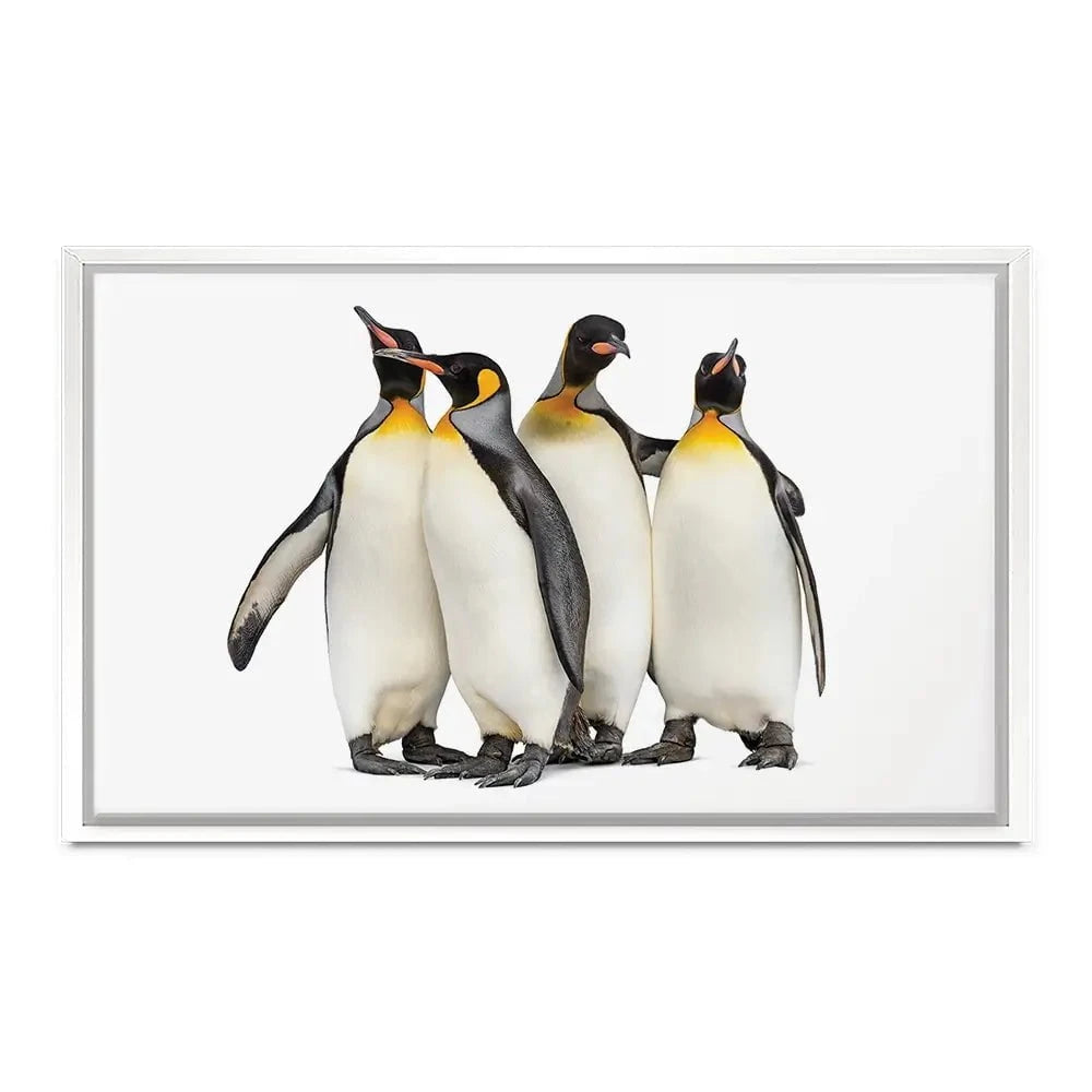 Penguin Gang Canvas Print Penguin Gang Canvas Print wall art product Eric Isselee / Shutterstock