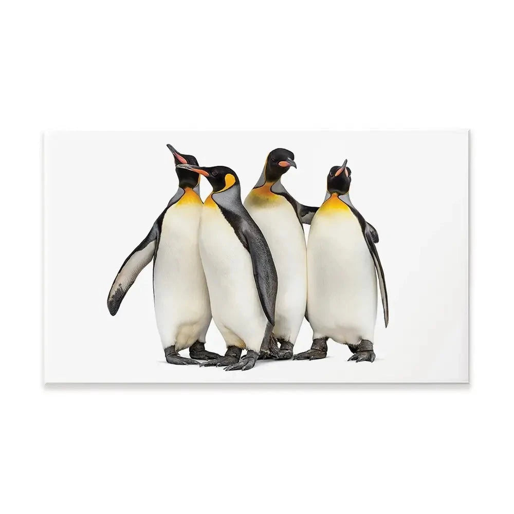 Penguin Gang Canvas Print Penguin Gang Canvas Print wall art product Eric Isselee / Shutterstock