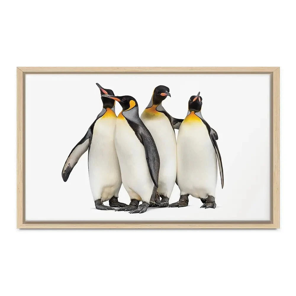 Penguin Gang Canvas Print Penguin Gang Canvas Print wall art product Eric Isselee / Shutterstock