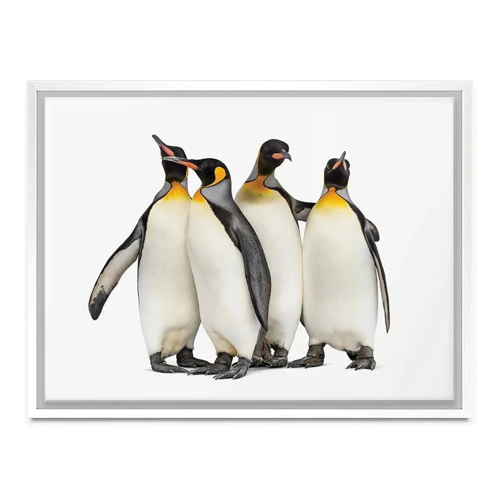 Penguin Gang Canvas Print Penguin Gang Canvas Print wall art product Eric Isselee / Shutterstock