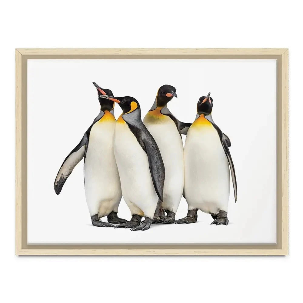 Penguin Gang Canvas Print Penguin Gang Canvas Print wall art product Eric Isselee / Shutterstock