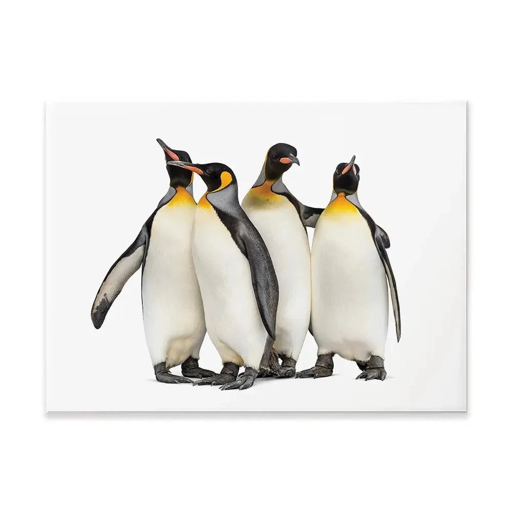Penguin Gang Canvas Print Penguin Gang Canvas Print wall art product Eric Isselee / Shutterstock