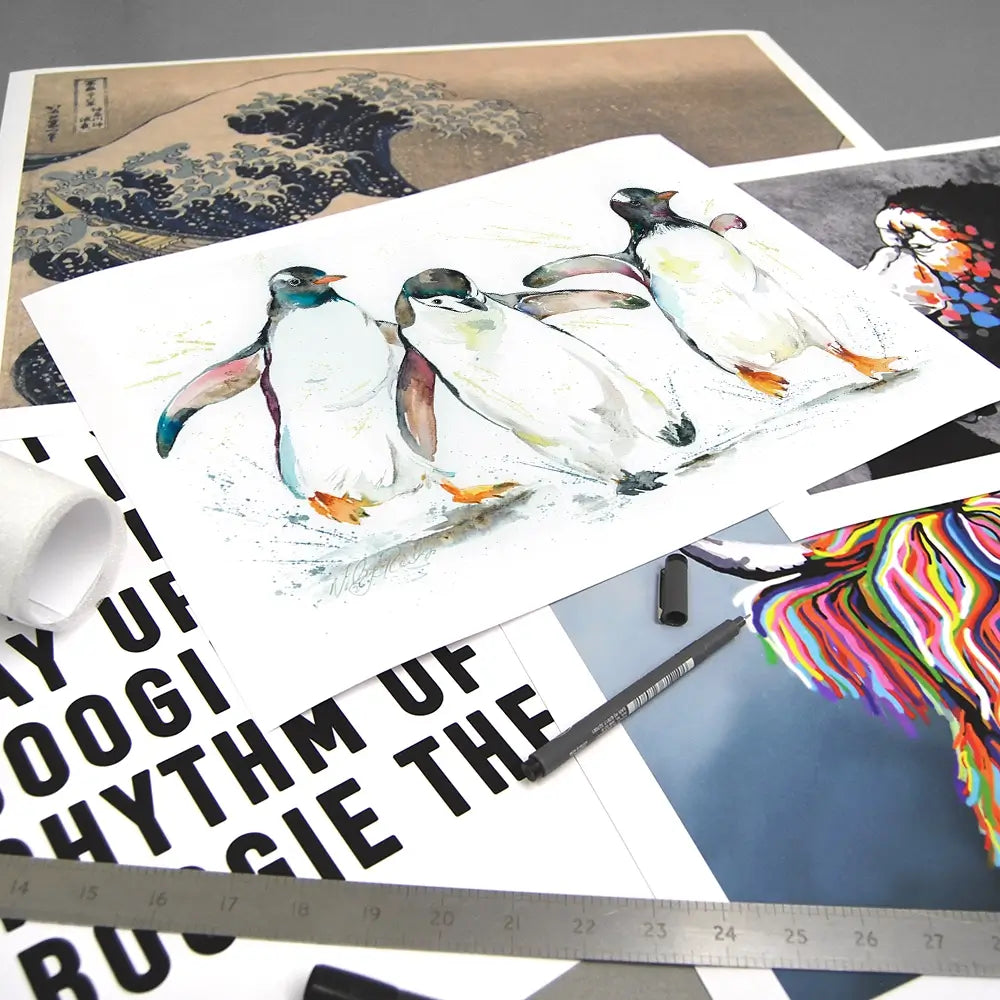 Penguin Paddle Art Print Penguin Paddle Art Print wall art product Nicola Jane Rowles