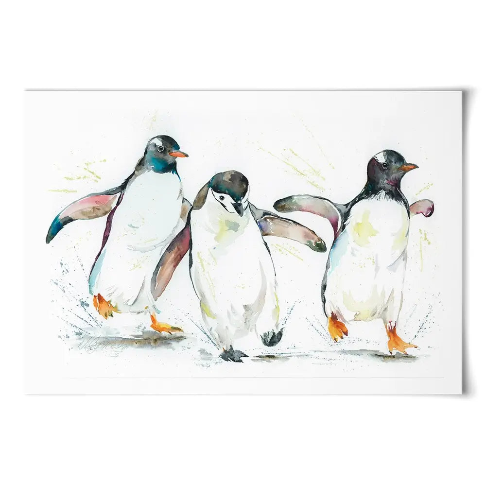Penguin Paddle Art Print Penguin Paddle Art Print wall art product Nicola Jane Rowles