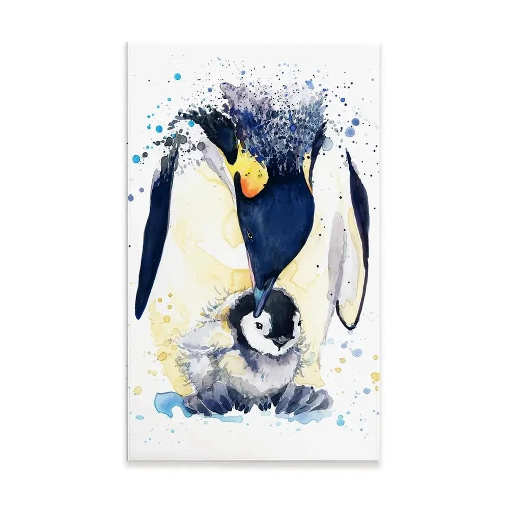 Penguin Paint Splash Canvas Print Penguin Paint Splash Canvas Print wall art product Faenkova Elena / Shutterstock