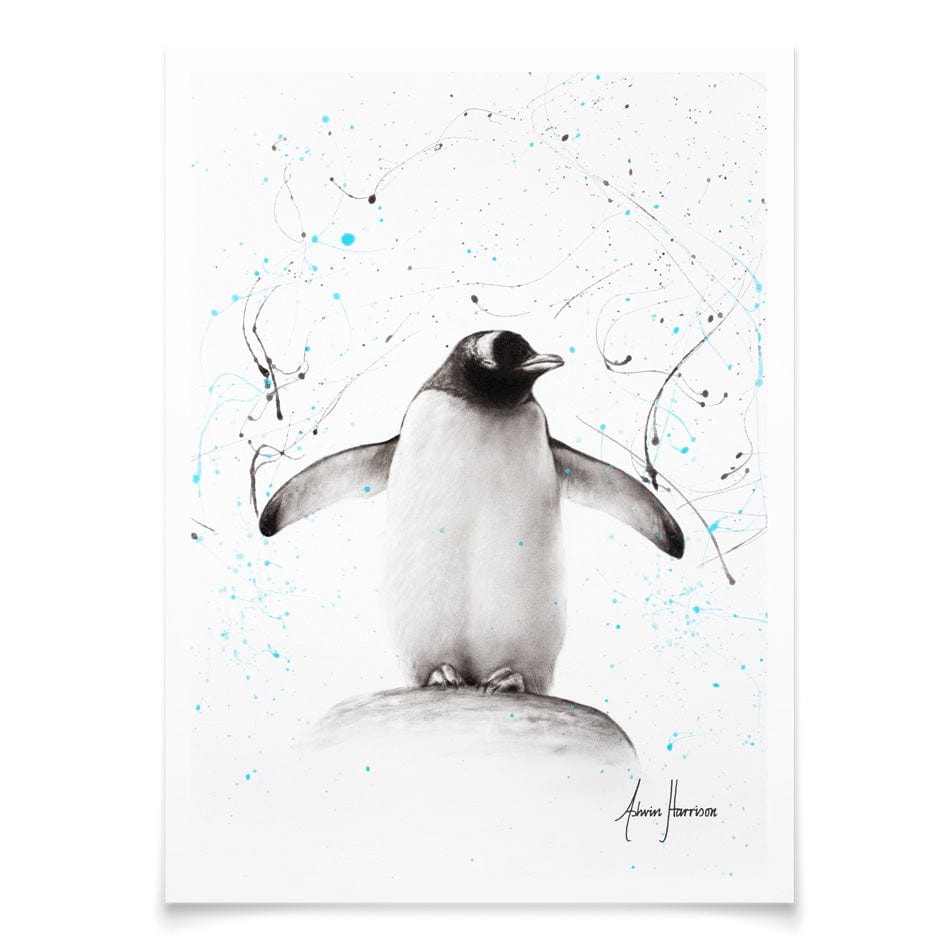 Penguin Parade Art Print wall art product Ashvin Harrison