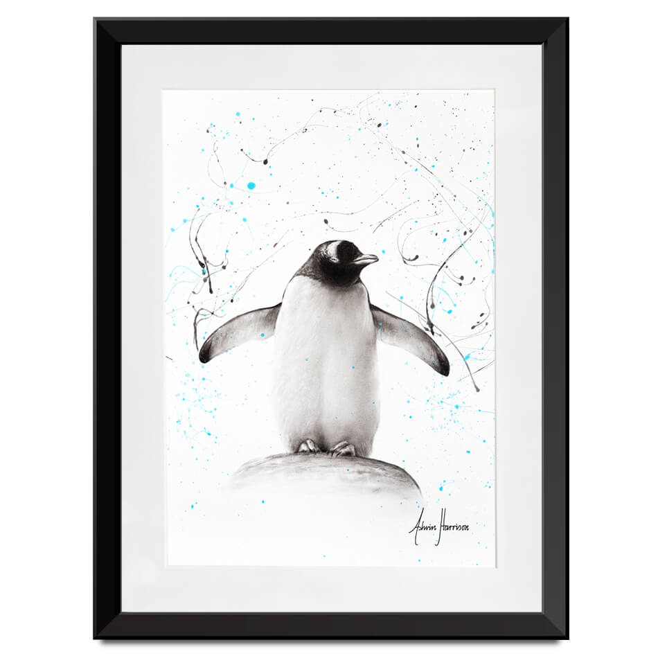 Penguin Parade Framed Art Print Penguin Parade Framed Art Print wall art product Ashvin Harrison