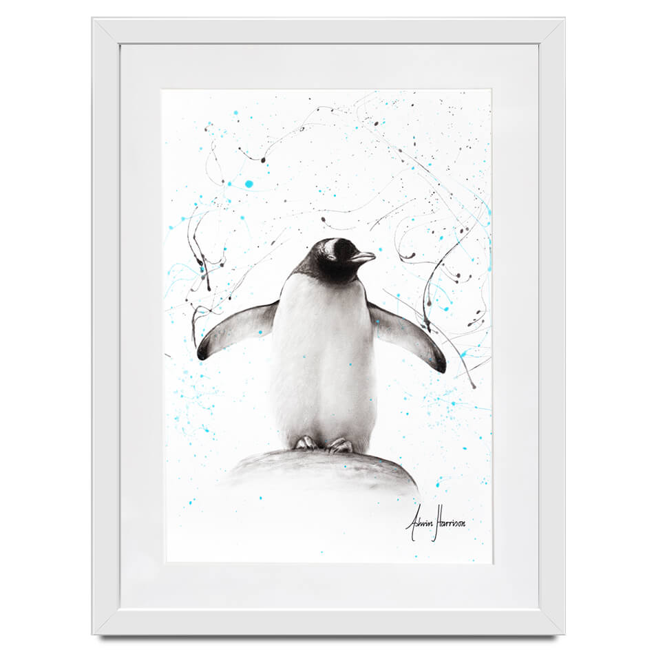 Penguin Parade Framed Art Print Penguin Parade Framed Art Print wall art product Ashvin Harrison