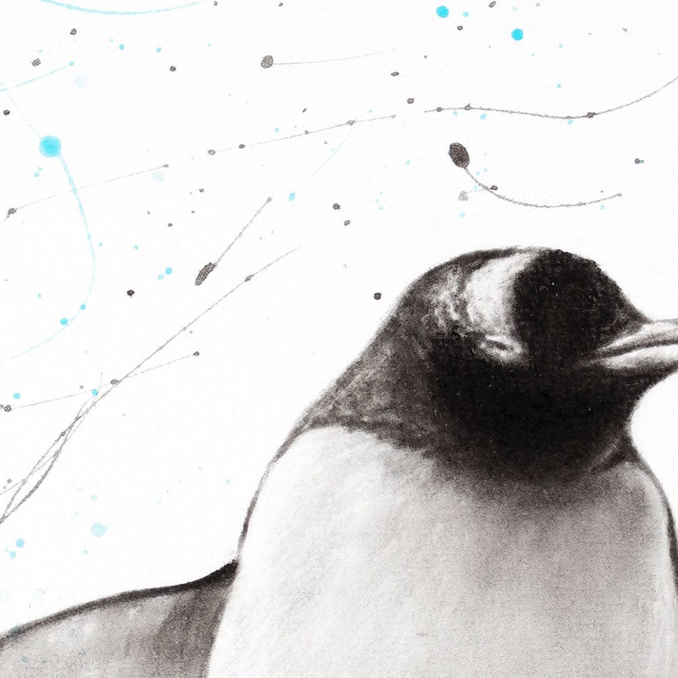 Penguin Parade Framed Art Print wall art product Ashvin Harrison