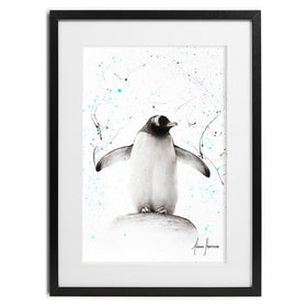 Penguin Parade Framed Art Print wall art product Ashvin Harrison