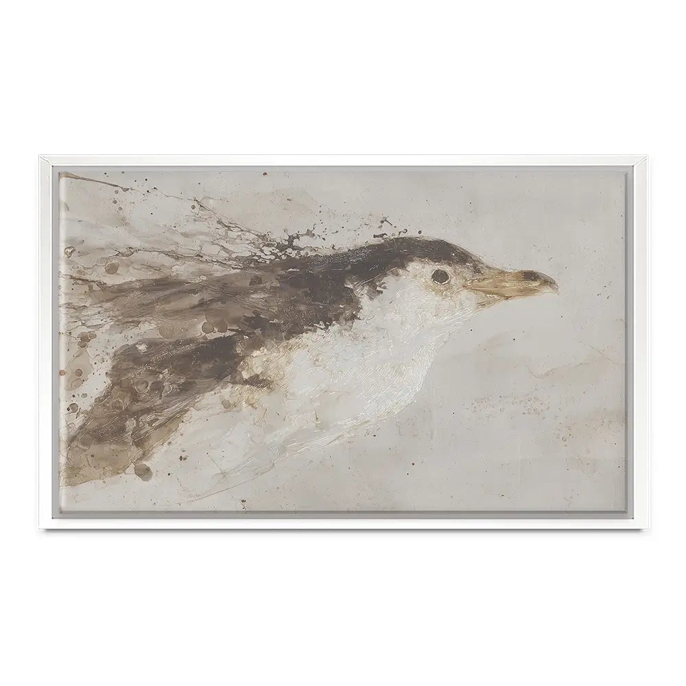 Penguin Surfacing Canvas Print Penguin Surfacing Canvas Print wall art product Chromatic Storm Studio