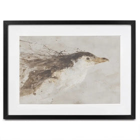 Penguin Surfacing Framed Art Print Penguin Surfacing Framed Art Print wall art product Chromatic Storm Studio