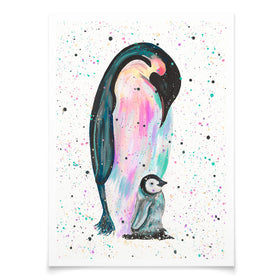 Penguins Jess And Harper Art Print Penguins Jess And Harper Art Print wall art product Emma LC Art