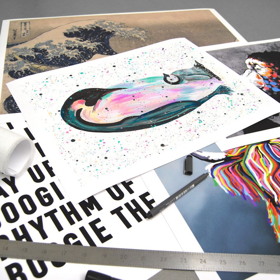 Penguins Jess And Harper Art Print Penguins Jess And Harper Art Print wall art product Emma LC Art