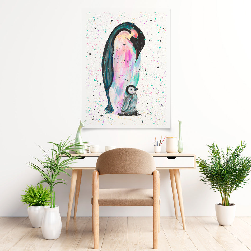 Penguins Jess And Harper Art Print Penguins Jess And Harper Art Print wall art product Emma LC Art