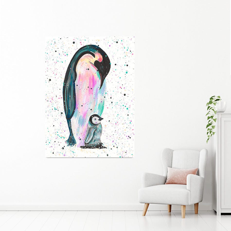 Penguins Jess And Harper Canvas Print wall art product Emma LC Art