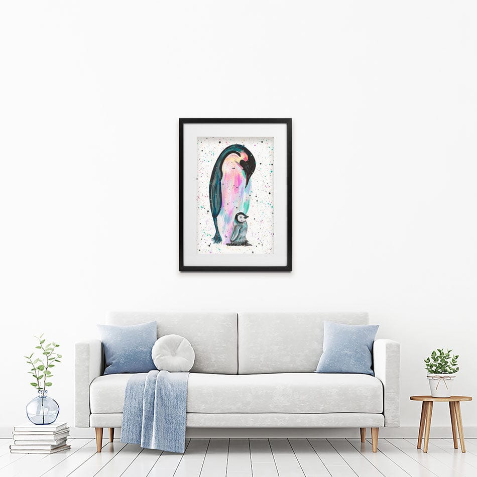 Penguins Jess And Harper Framed Art Print wall art product Emma LC Art