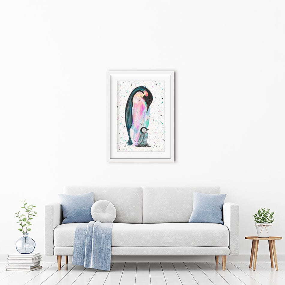 Penguins Jess And Harper Framed Art Print wall art product Emma LC Art