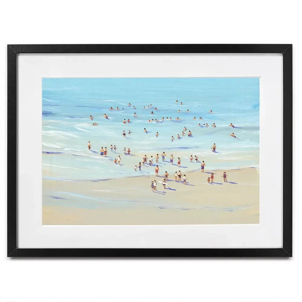 People At The Beach Framed Art Print People At The Beach Framed Art Print wall art product Tim O'Toole