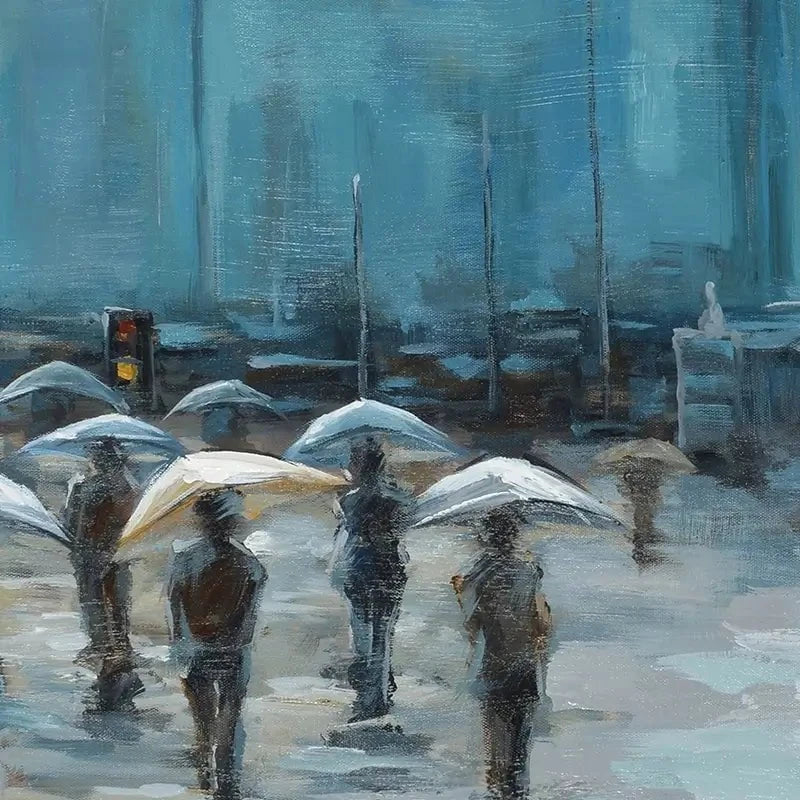 People In The Rain Art Print People In The Rain Art Print wall art product CHENYU ARTS / Shutterstock