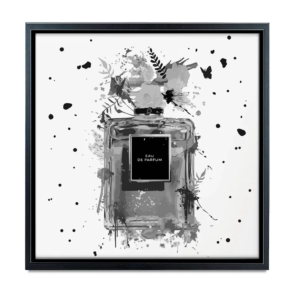 Perfume Canvas Print Perfume Canvas Print wall art product Black artist / Shutterstock