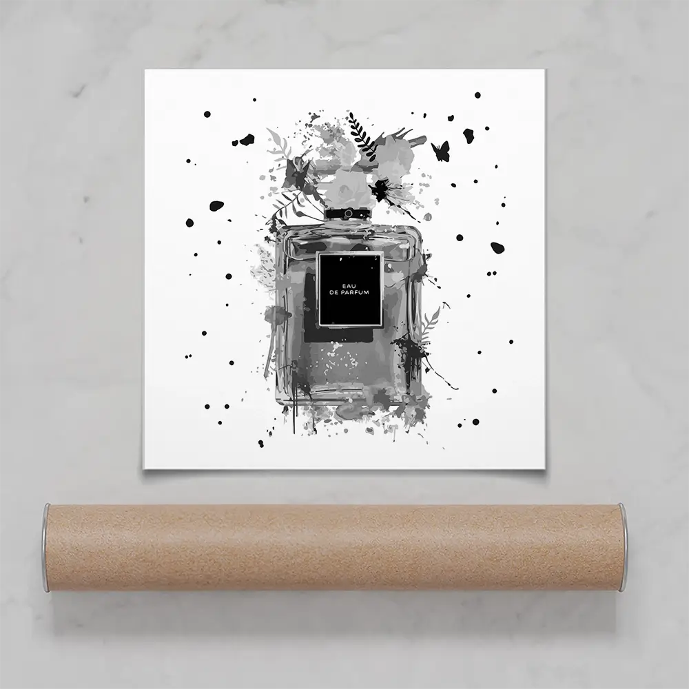 Perfume Square Art Print Perfume Square Art Print wall art product Black artist / Shutterstock