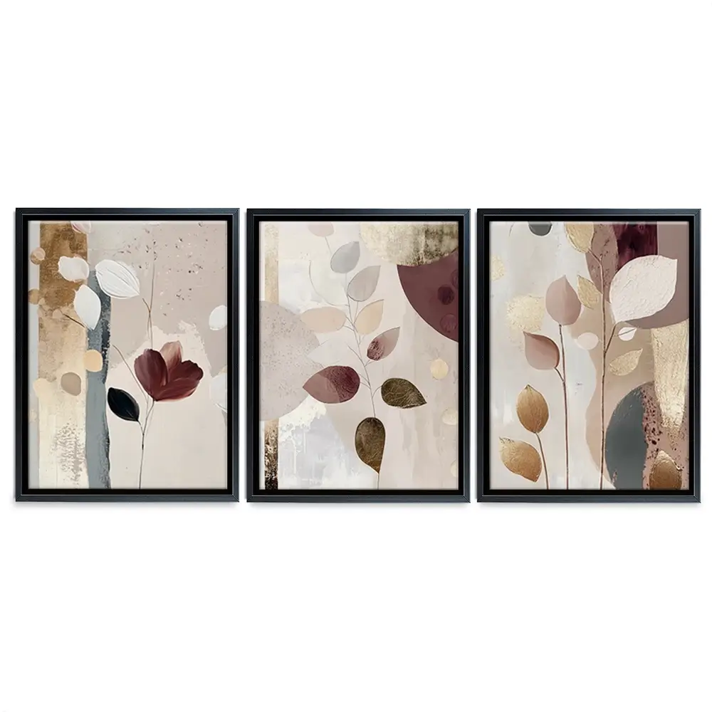 Petal And Clay Trio Canvas Print Petal And Clay Trio Canvas Print wall art product Bella Eve
