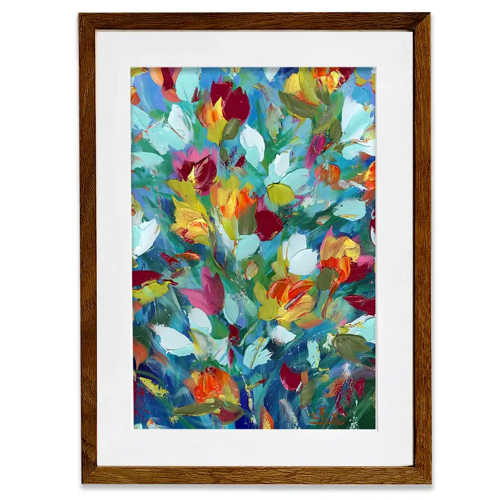 Petals Framed Art Print Petals Framed Art Print wall art product Estelle Grengs - Independent
