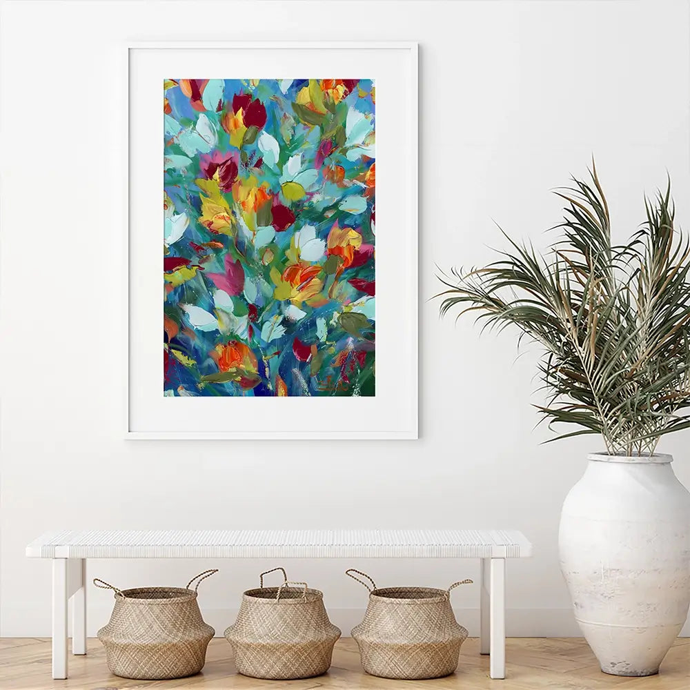 Petals Framed Art Print Petals Framed Art Print wall art product Estelle Grengs - Independent