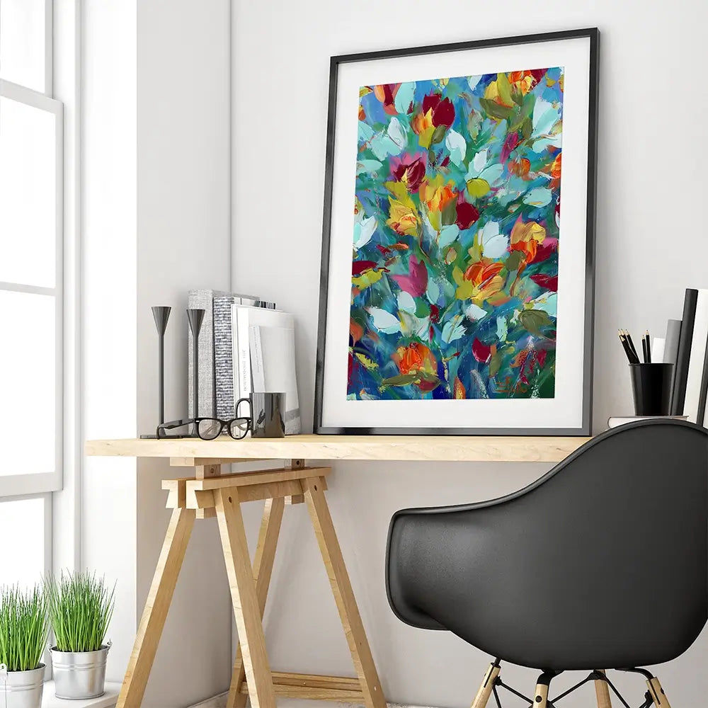 Petals Framed Art Print Petals Framed Art Print wall art product Estelle Grengs - Independent