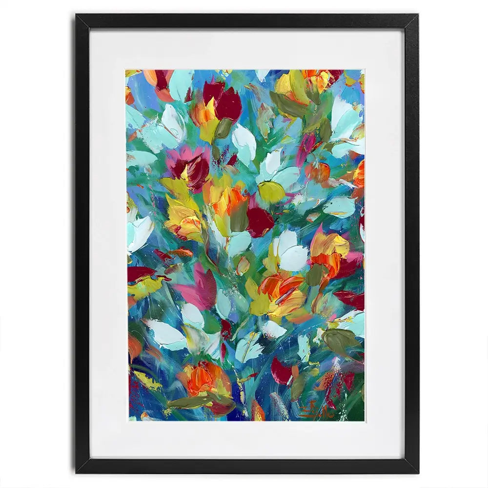Petals Framed Art Print Petals Framed Art Print wall art product Estelle Grengs - Independent