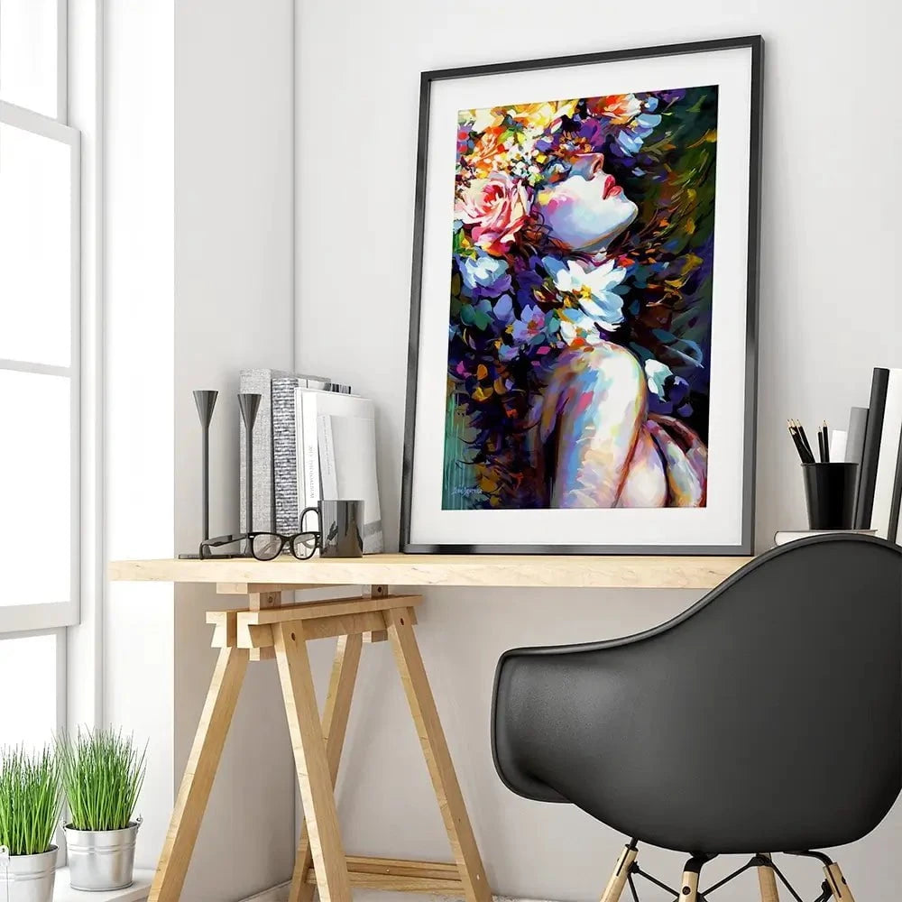 Petals Of Passion Framed Art Print Petals Of Passion Framed Art Print wall art product Leon Devenice