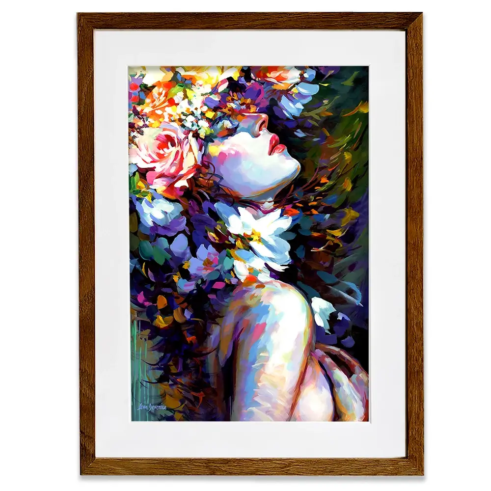 Petals Of Passion Framed Art Print Petals Of Passion Framed Art Print wall art product Leon Devenice