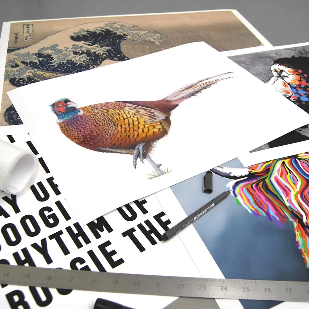 Pheasant On One Foot Art Print Pheasant On One Foot Art Print wall art product Georgie Turner