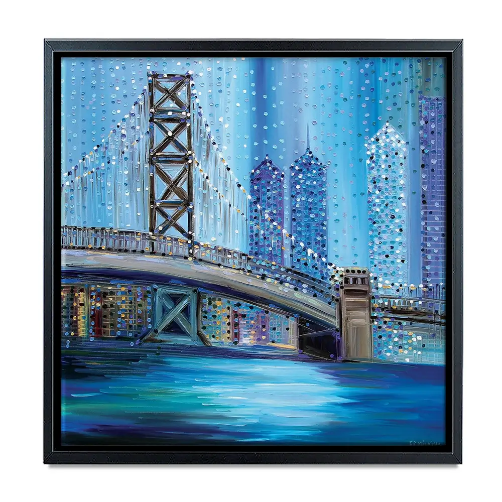 Philadelphia Bridge Canvas Print Philadelphia Bridge Canvas Print wall art product Ekaterina Ermilkina